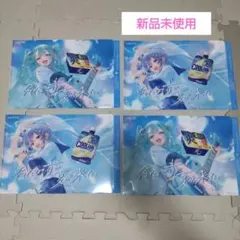 LOTTE 爽 クーリッシュ クリアファイル 4枚 初音ミク　星街すいせい 新品のサムネイル