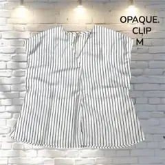 OPAQUE.CLIP オペークドットクリップ 薄手ブラウス M ストライプ