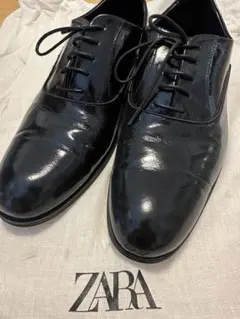 【カン様】ZARA 黒 ドレスシューズ　カジュアルEU44のサムネイル