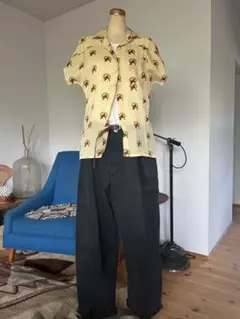 ビンテージ　フレンチスリーブ　ブラウス