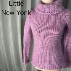 Little New York タートルネックセーター ニット 長袖 パープル系のサムネイル