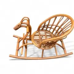 ラタン木馬　インドネシア製　ロッキングチェア 2025年最新】ロッキングチェア ラタンの人気アイテム - メルカリ