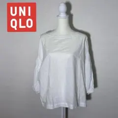 【UNIQLO 】ホワイト 五分袖 トップス サイズ10