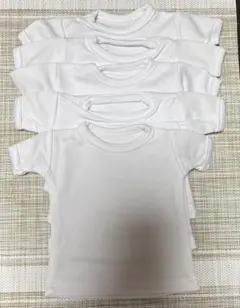 ミニチュアTシャツ チビT 5枚セット ホワイト