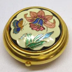 七宝焼　香合　小物入れ　トレー 七宝焼香合小物入れトレー