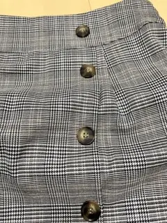 チェック柄ロングスカートLサイズ