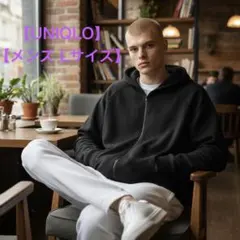 UNIQLOユニクロ ヒートテックボア フルジップパーカー 黒 L