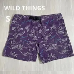 WILD THINGS パープル イラスト柄 S