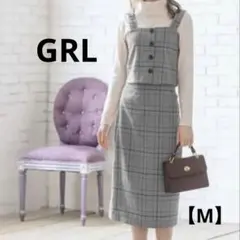新品 グレイル グレンチェック柄ビスチェ×スカートセットアップ M사이즈