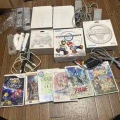 wii本体2台とコントローラー　ソフトまとめ売り