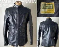 名作★Brimaco ブリマコ シングル レザー ライダース ジャケット革ジャン BRIMACO ブリマコ シングルライダースジャケット レザー