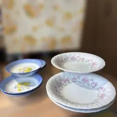 ミ*ラ様 花柄皿5枚セット　2種類合わせて