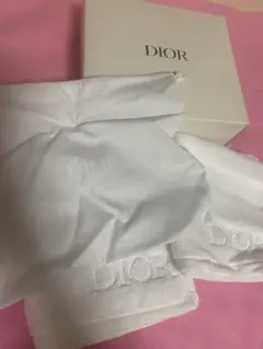 Dior ホワイトタオル 2枚セット