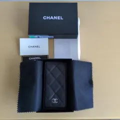 ♥CHANEL シャネル♥希少　マトラッセ　携帯ケース ブラック C3906