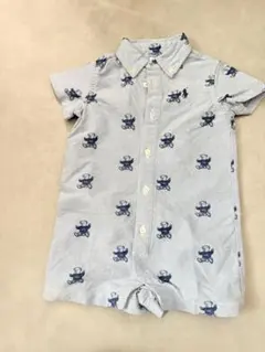 Ralph Lauren ポロベア ロンパース 9M ブルー　ポロシャツ　ラルフ