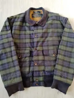 90s Ralph Lauren オイルドチェックジャケット