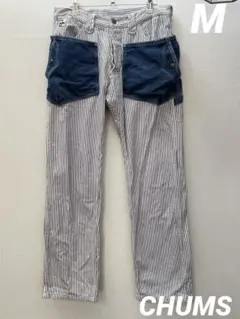 チャムス CHUMS ヒッコリー ワークパンツ キャンピング ガーデニングパンツのサムネイル