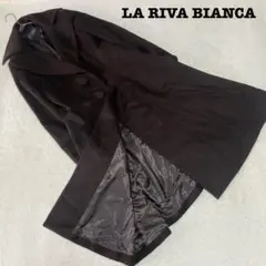 DO0002【ラビバビアンカ】ロングコート【11】カシミヤ混 Aライン ブラウン