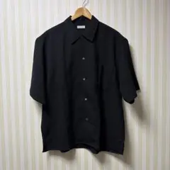 ムジラボ MUJI Labo 和紙混ドビー織り 半袖シャツ S ネイビー - メルカリ