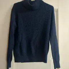 リフレクト ニット セーター タートルネック 首元ゆったり シンプル カジュアル