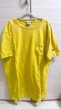 Champion T1011 イエロー Tシャツ Lサイズ