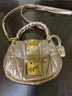 miumiuミュウミュウ マテラッセ　バッグ　くすみピンク
