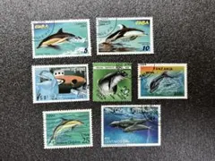 3584 外国切手 ノーフォーク島 クジラ 3種完+小型シート 3584 外国切手 ノーフォーク島 クジラ 3種完+小型シート