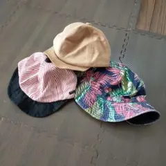 キッズ　帽子　３点セット