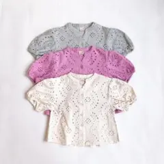 petit main トップス 人気 チュニック 90cm ミントグリーン