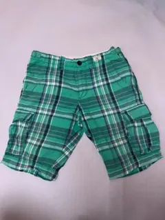 TOMMY HILFIGER 緑系チェックショートパンツ 30