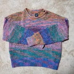 GAP マルチカラー 長袖セーター