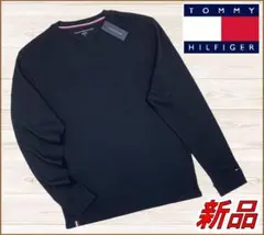 【新品】トミーヒルフィガーインターロックロングスリーブTシャツ紺Mのサムネイル