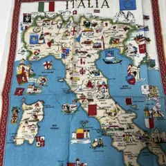 イタリア　地図　布