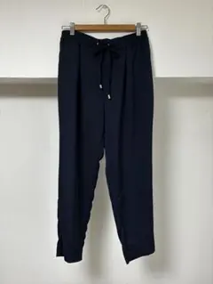 ZARA ネイビー リラックスパンツ