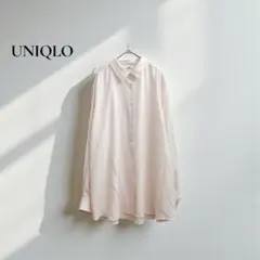 ユニクロ レーヨンブラウス【3XL】大きいサイズ　きれいめ カジュアル m279