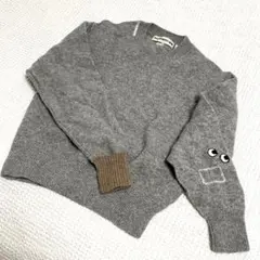 ユニクロ アニヤハインドマーチ プレミアムラム クルーネックニットS