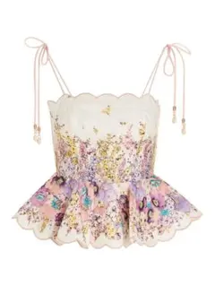 Zimmermann Jude Scallop Top 花柄キャミソール 新品 - メルカリ