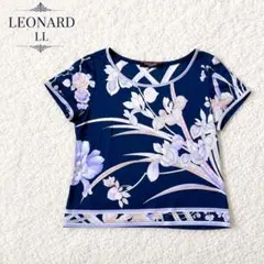 LEONARD 半袖 ニット 花柄 トップス 訳あり✨️良品✨️シルク混