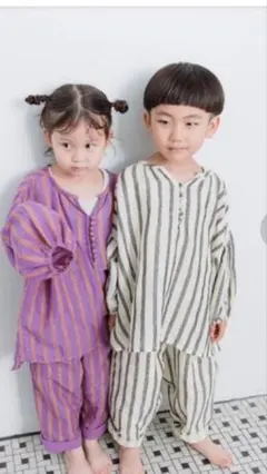 ローリーズファーム　キッズ　リネンチュニックブラウス＆パンツ　セットアップ