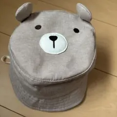 クマの顔デザイン ベビー帽子 48cm