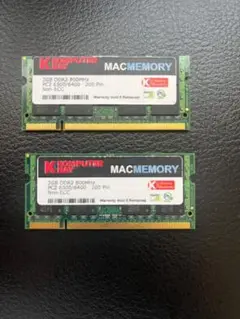 Komputerbay 4GB DDR2-800 2×2GB ノート用中古メモリ