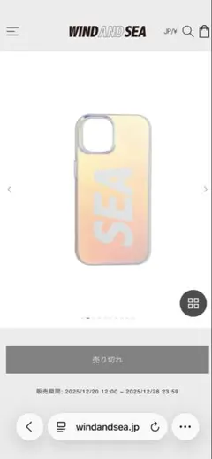 WIND AND SEA iPhone 15 Pro ケースのサムネイル