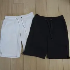 ホワイト・ブラック スウェットパンツ 2点セット