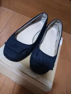 リボン付き フラットシューズ 39