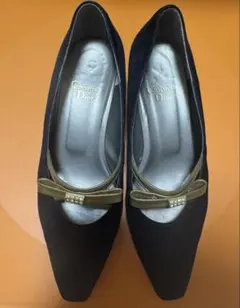 Christian Dior パンプス ブラック リボンのサムネイル