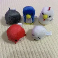マスコット サメ ペンギン ニワトリ タコ アザラシ 5点セット