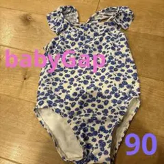 【baby GAP】ベビー水着 花柄 90㎝ フリル　リボン