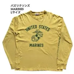 バズリクソンズ MARINES 長袖Tシャツ ロンT イエロー Lサイズのサムネイル