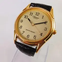 CASIO　Clarence 腕時計 クォーツ ゴールドカラー アナログ　電池新のサムネイル