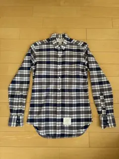 トムブラウン×コルソコモ 限定 チェック長袖シャツ (青/1)のサムネイル